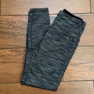 Ododos High Waist Black Gray Leggings Workout Yoga Size S